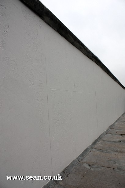 Photo of the Berlin Wall: the plain east side in Berlin, Germany