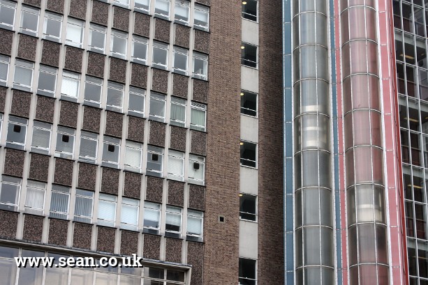 Photo of Aston University skylifts in Birmingham, UK