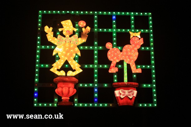Photo of juggling clown illumination, Blackpool in Blackpool, UK