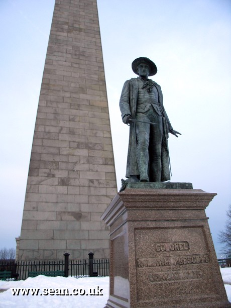 Photo of the Bunker Hill Monument in Boston, USA