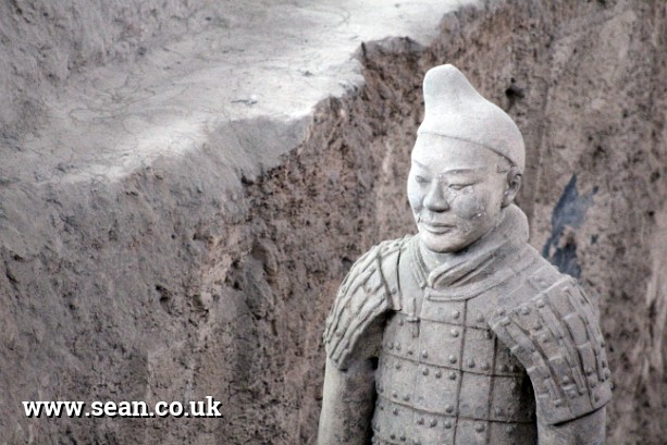Photo of a terracotta warrior, Xi'an in China