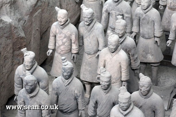 Photo of terracotta warriors at Xi'an in China