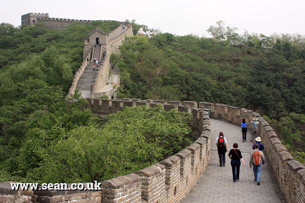 Photo of walking the Great Wall of China in China