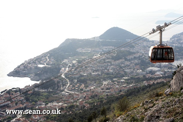 Photo of the cable car in Dubrovnik in Dubrovnik