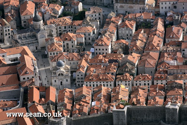 Photo of rooftops of Dubrovnik in Dubrovnik