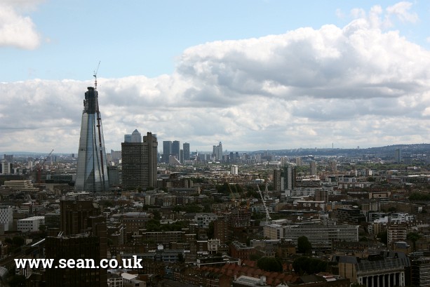 Photo of the Shard under construction in London, UK