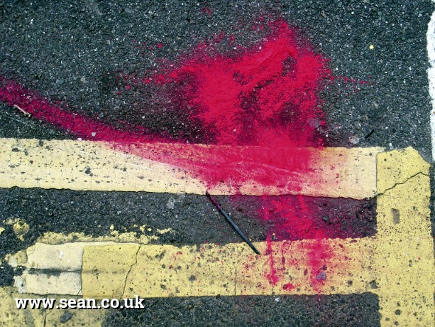 Photo of accidental street art in London, UK
