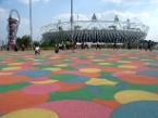 the Olympic Stadium