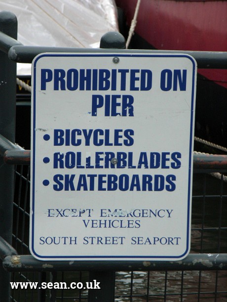 Photo of an amusing sign in New York in New York, USA