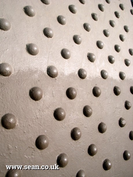 Photo of rivets on the Eiffel Tower in Paris, France