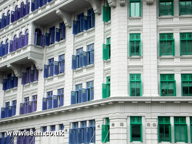 Photo of colourful windows in Singapore in Singapore