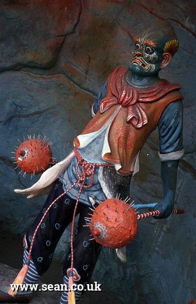 Photo of a figure from the ten courts of hell in Singapore