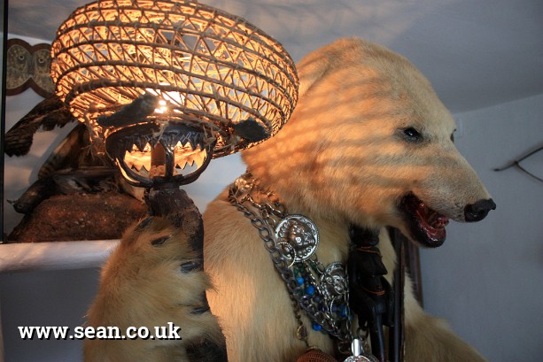 Photo of the Bear Lobby in Dali's house at Port Lligat in Spain