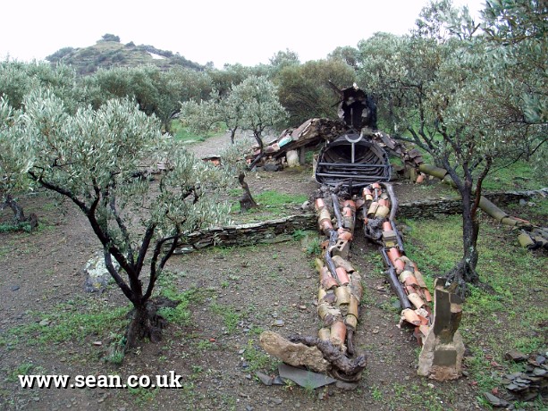 Photo of a sculpture in Salvador Dali's garden, Port Lligat in Spain
