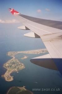 View from a plane symbolising travel photography