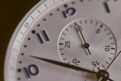 Close-up photo of a stopwatch