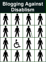 Blogging against disablism logo
