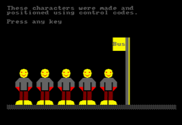 Screenshot of my Bus Stop demo