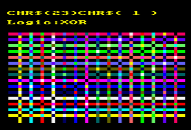 Screenshot of my Logix program showing XOR mode