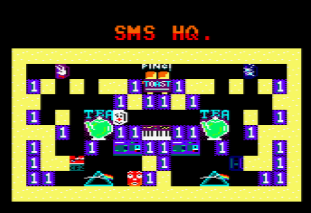 S.M.S. H.Q. screen from Further Adventures of Fred