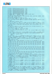 Scan of a magazine page showing the code listing for this program
