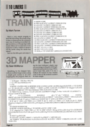 Scan of a magazine page showing the code listing for this program