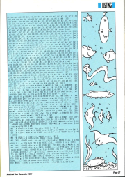 Scan of a magazine page showing the code listing for this program