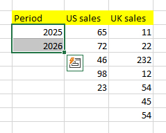 screenshot of Excel showing how to highlight cells