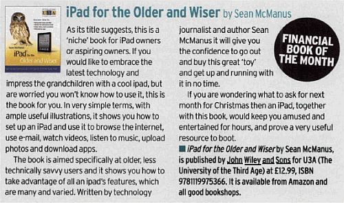 Scan of review from Choice Magazine of iPad for the Older and Wiser