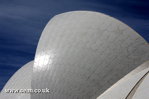 Photo of the sails of the Sydney Opera House in Australia