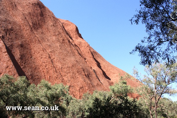 Photo of Uluru / Ayers Rock and blue sky in Australia