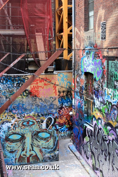 Photo of street art in Melbourne in Australia