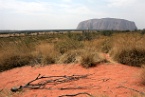 Uluru and red sand
