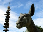 a kangaroo sculpture