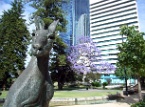 a kangaroo sculpture