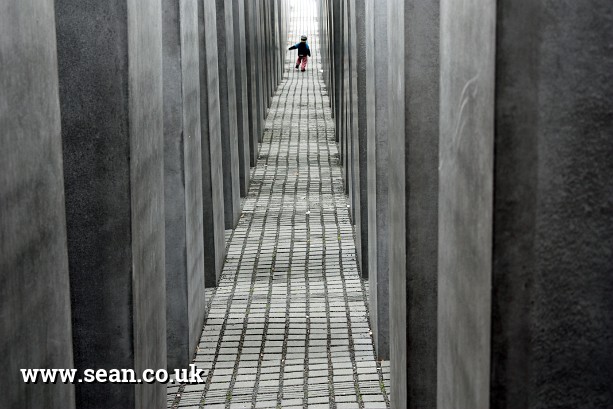 Photo of a child playing at the Holocaust Memorial, Berlin in Berlin, Germany