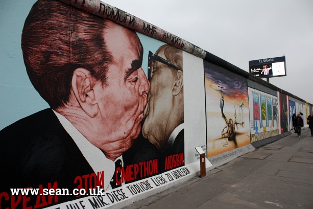 Photo of the Kiss on the Berlin Wall in Berlin, Germany