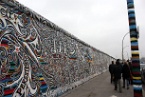 a detail of The East Side Gallery, Berlin