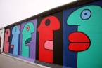paintings by Thierry Noir on The Berlin Wall