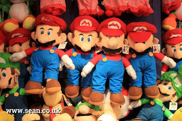 Photo of Mario dolls in Blackpool, UK