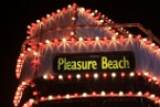 the pleasure beach tram in Blackpool