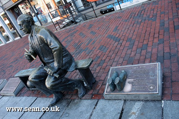 Photo of the Larry Legend Bird statue in Boston, USA