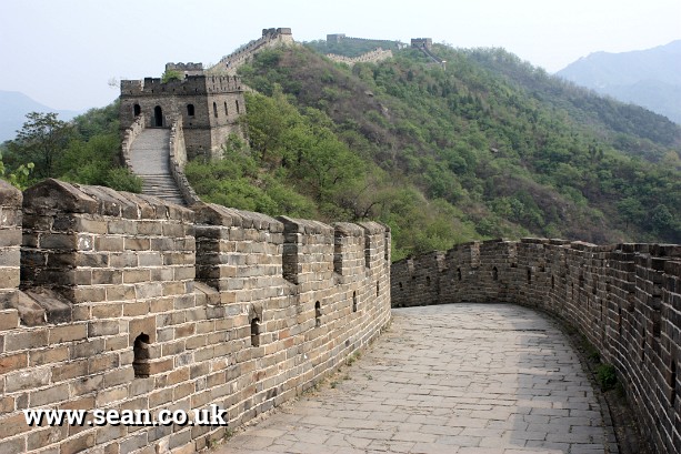 Photo of the restored Great Wall of China in China