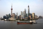 the Shanghai Pudong skyline by day