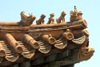 roof guardians in the Forbidden City