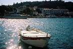 a boat in the harbour