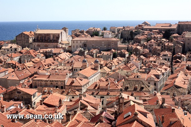 Photo of the rooftops of Dubrovnik in Dubrovnik