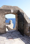a view along the city wall in Dubrovnik