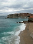 the beach at Dubrovnik