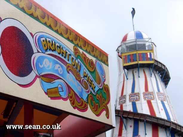 Photo of the Helter Skelter on Brighton Pier in England